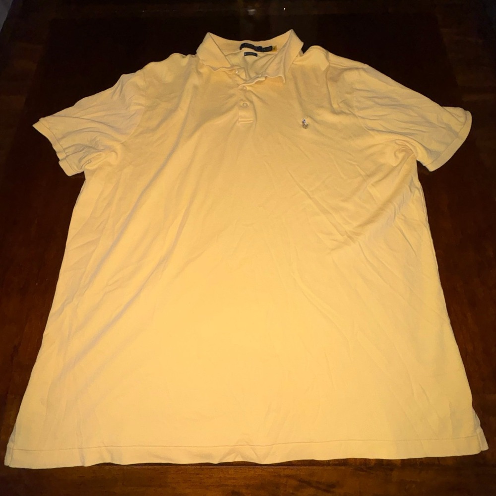 Polo Ralph Lauren Classic Fit Cream Polo Shirt XL Flesh Pony Logo